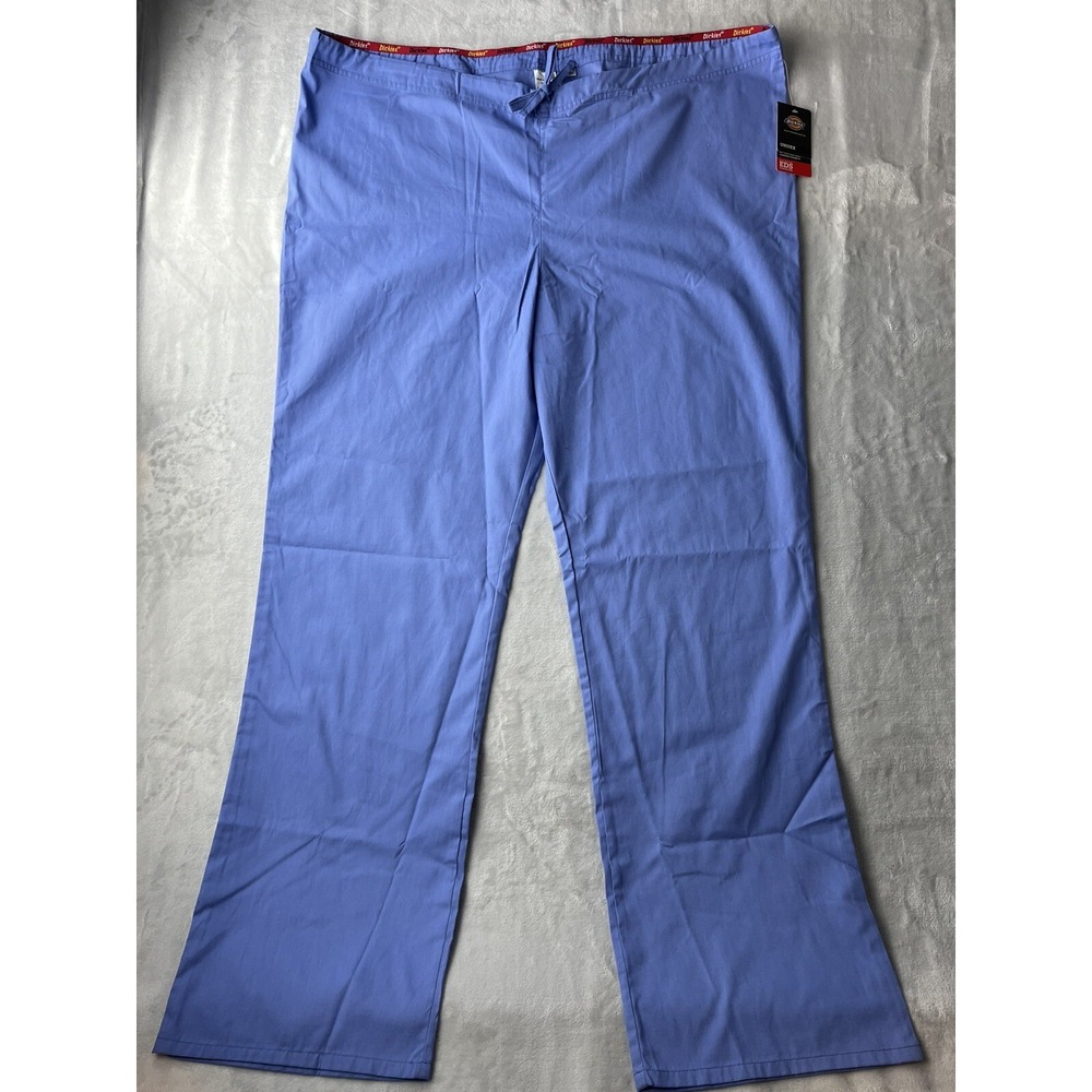 DICKIES Scrub Pants 2XLT Men Blue EDS Signature Drawstring Tall 83006T CIWZ